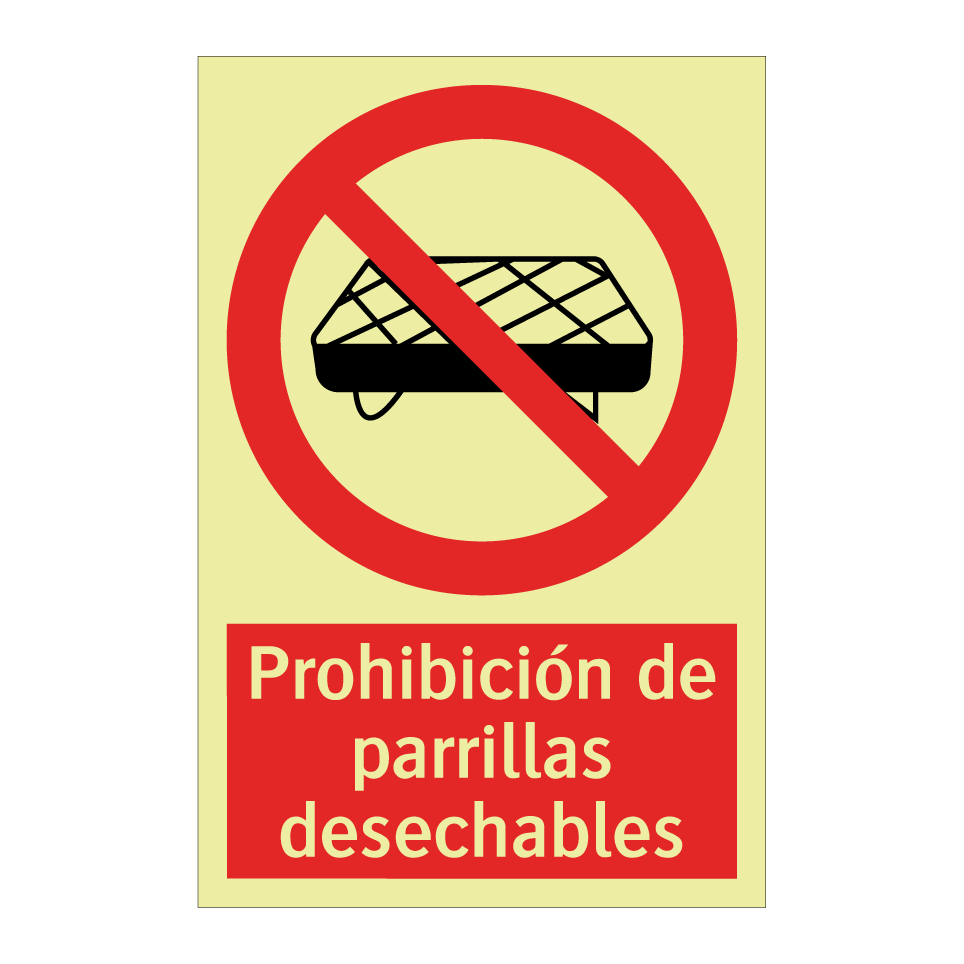 Prohibición de parrillas desechables