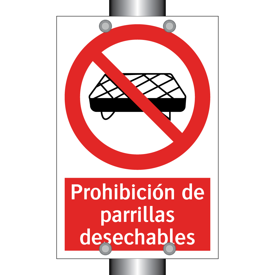 Prohibición de parrillas desechables