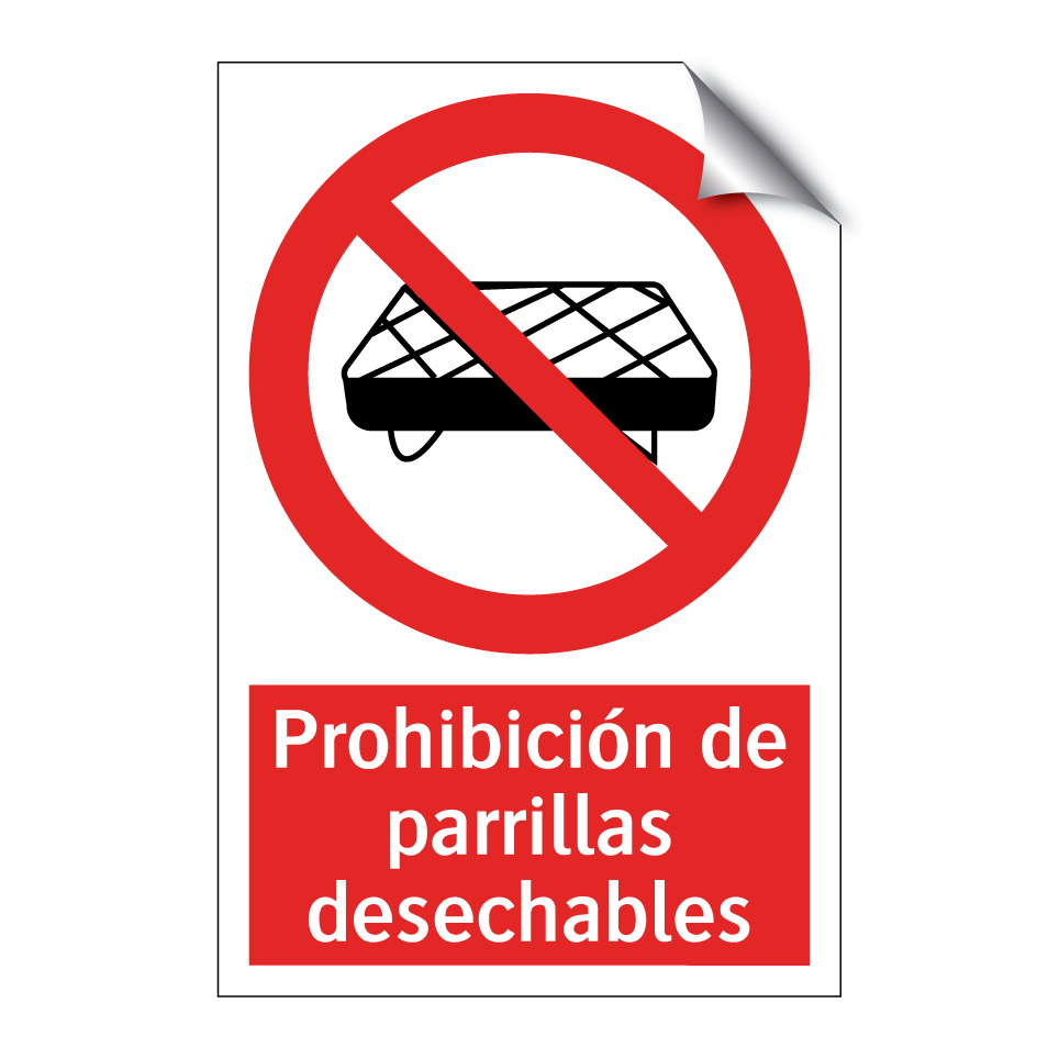 Prohibición de parrillas desechables
