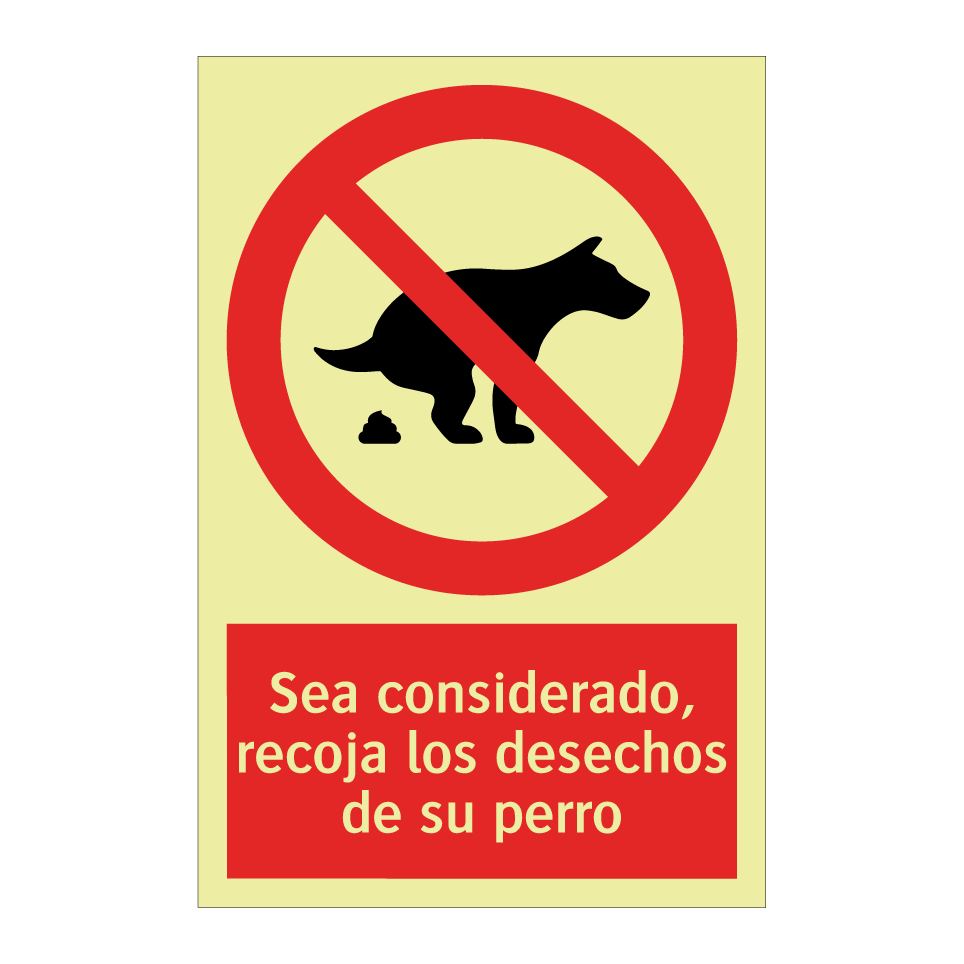 Sea considerado, recoja los desechos de su perro