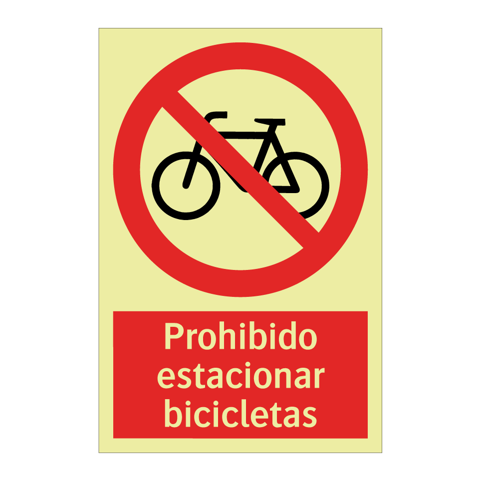 Prohibido estacionar bicicletas