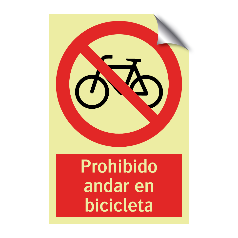 Prohibido andar en bicicleta