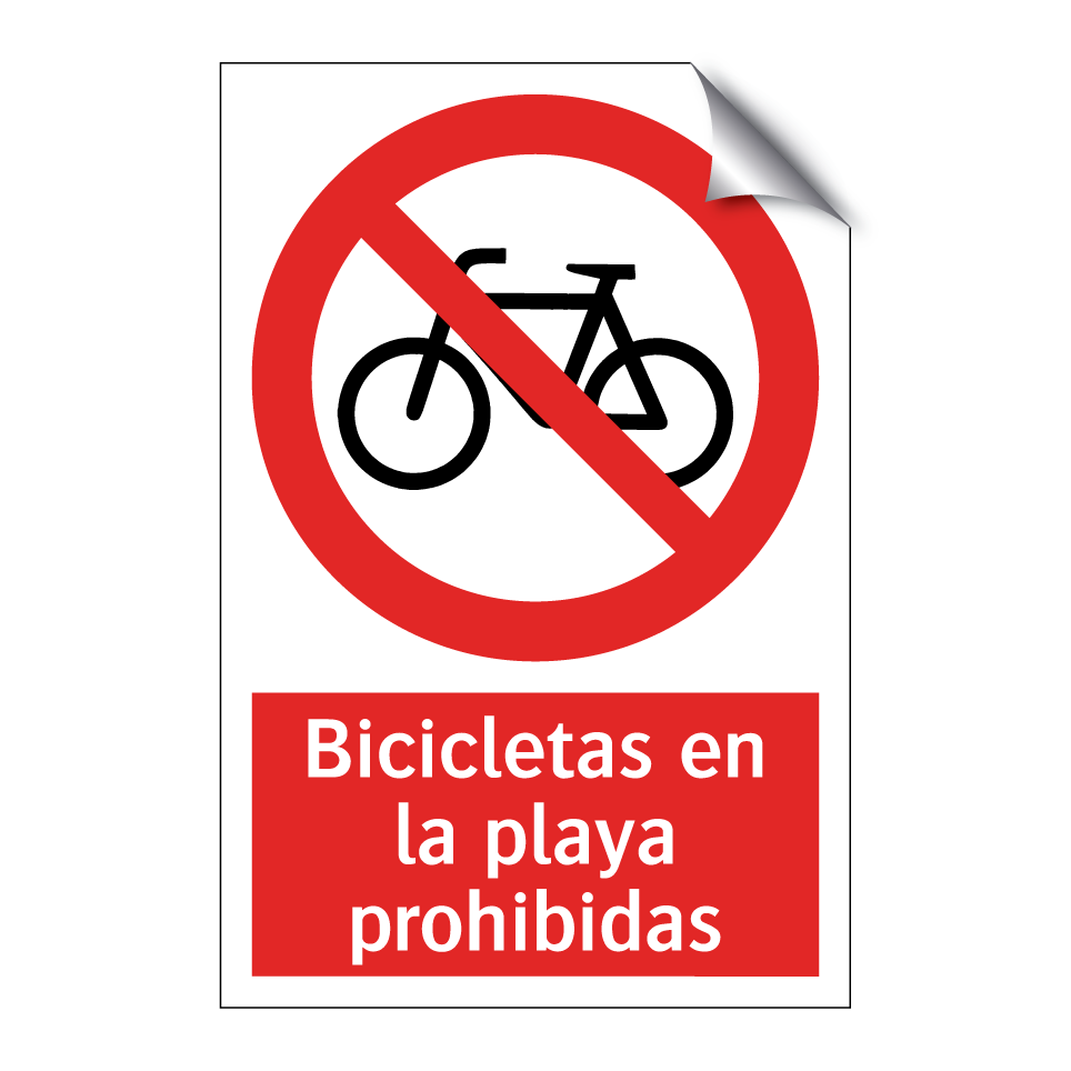 Bicicletas en la playa prohibidas
