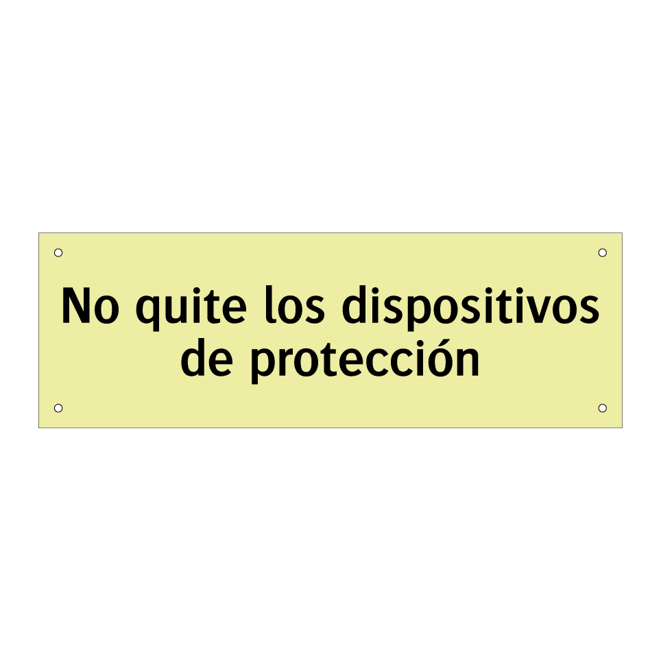 No quite los dispositivos de protección