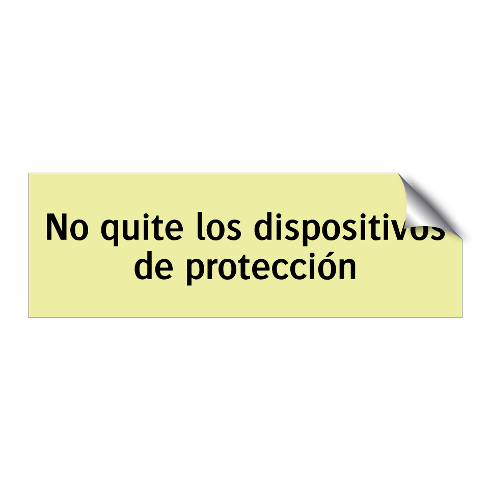 No quite los dispositivos de protección