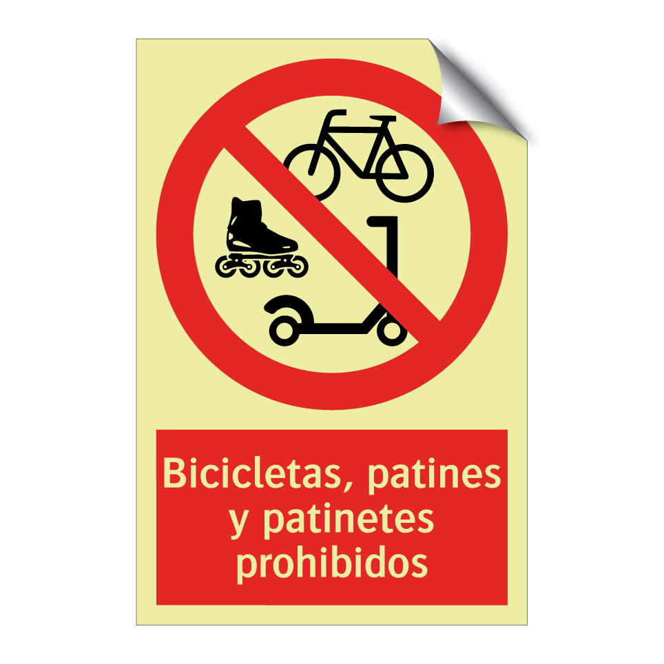 Bicicletas, patines y patinetes prohibidos