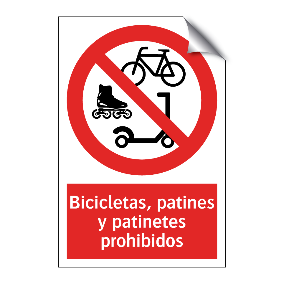 Bicicletas, patines y patinetes prohibidos