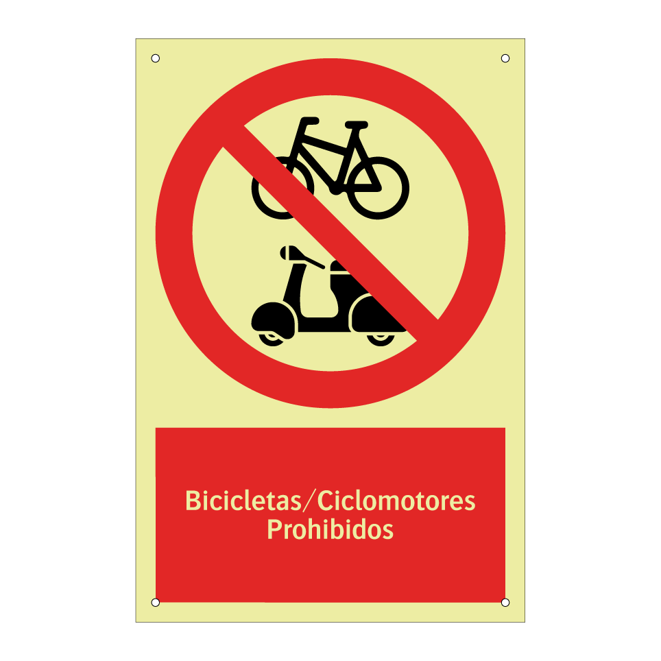 Bicicletas/Ciclomotores Prohibidos