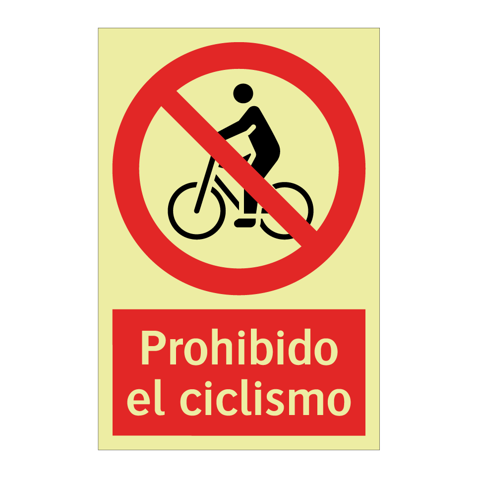 Prohibido el ciclismo