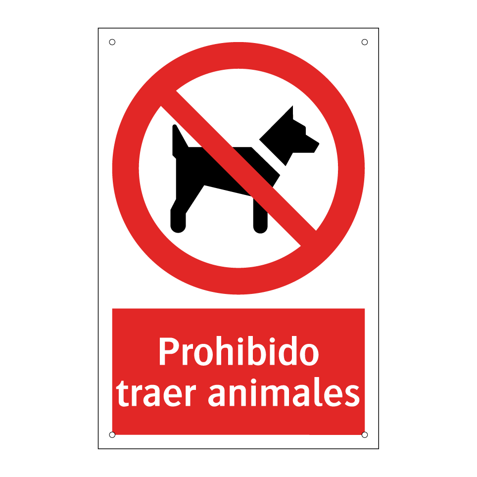 Prohibido traer animales