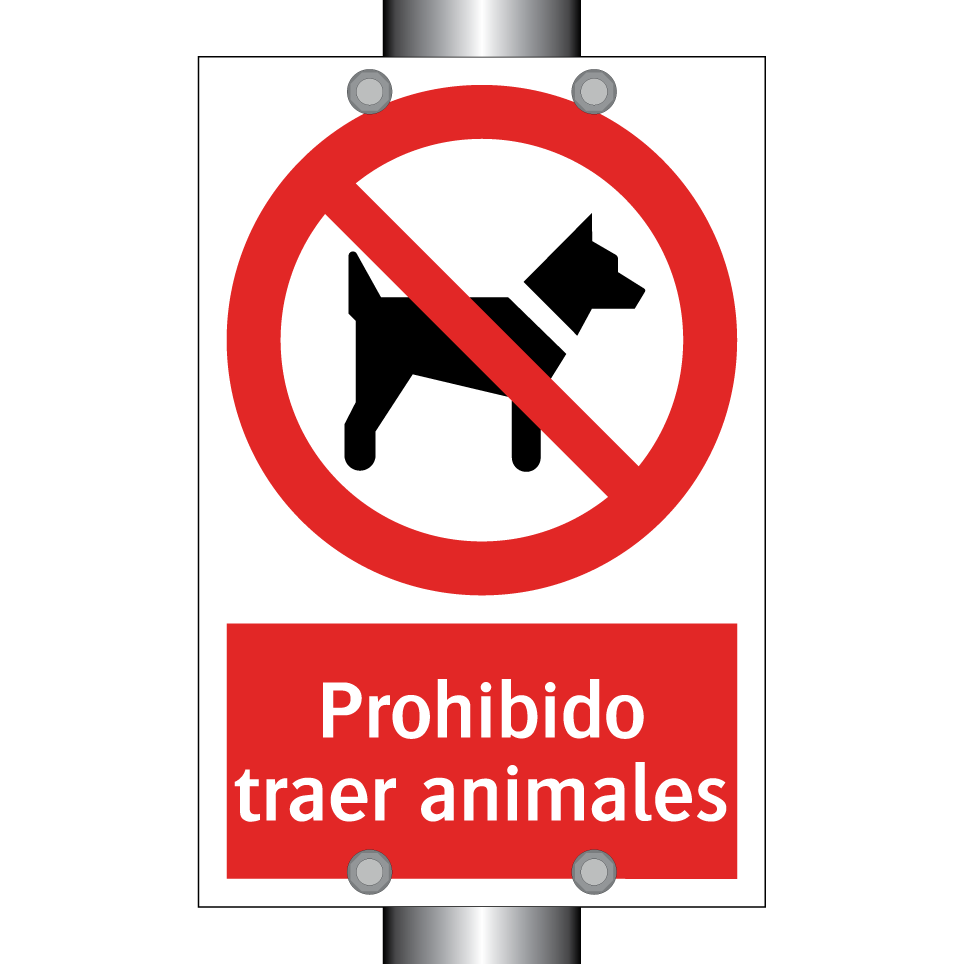 Prohibido traer animales