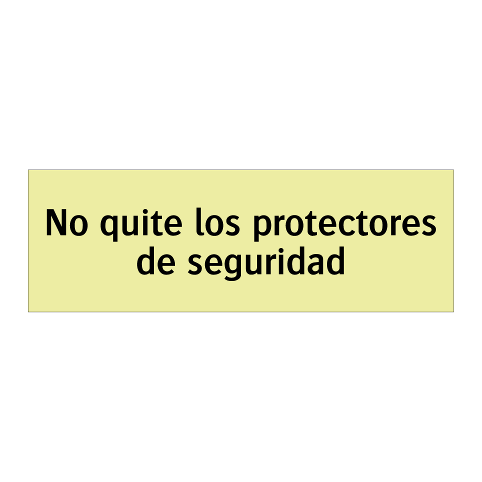 No quite los protectores de seguridad