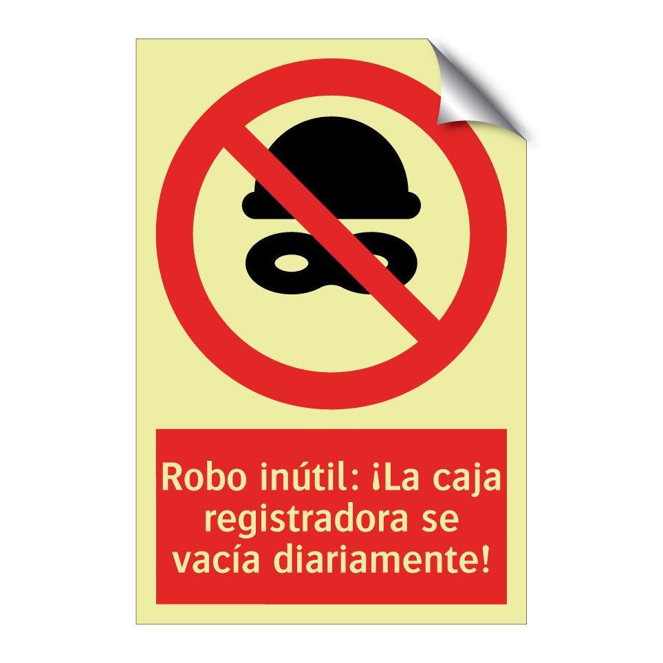 Robo inútil: ¡La caja registradora se vacía diariamente!