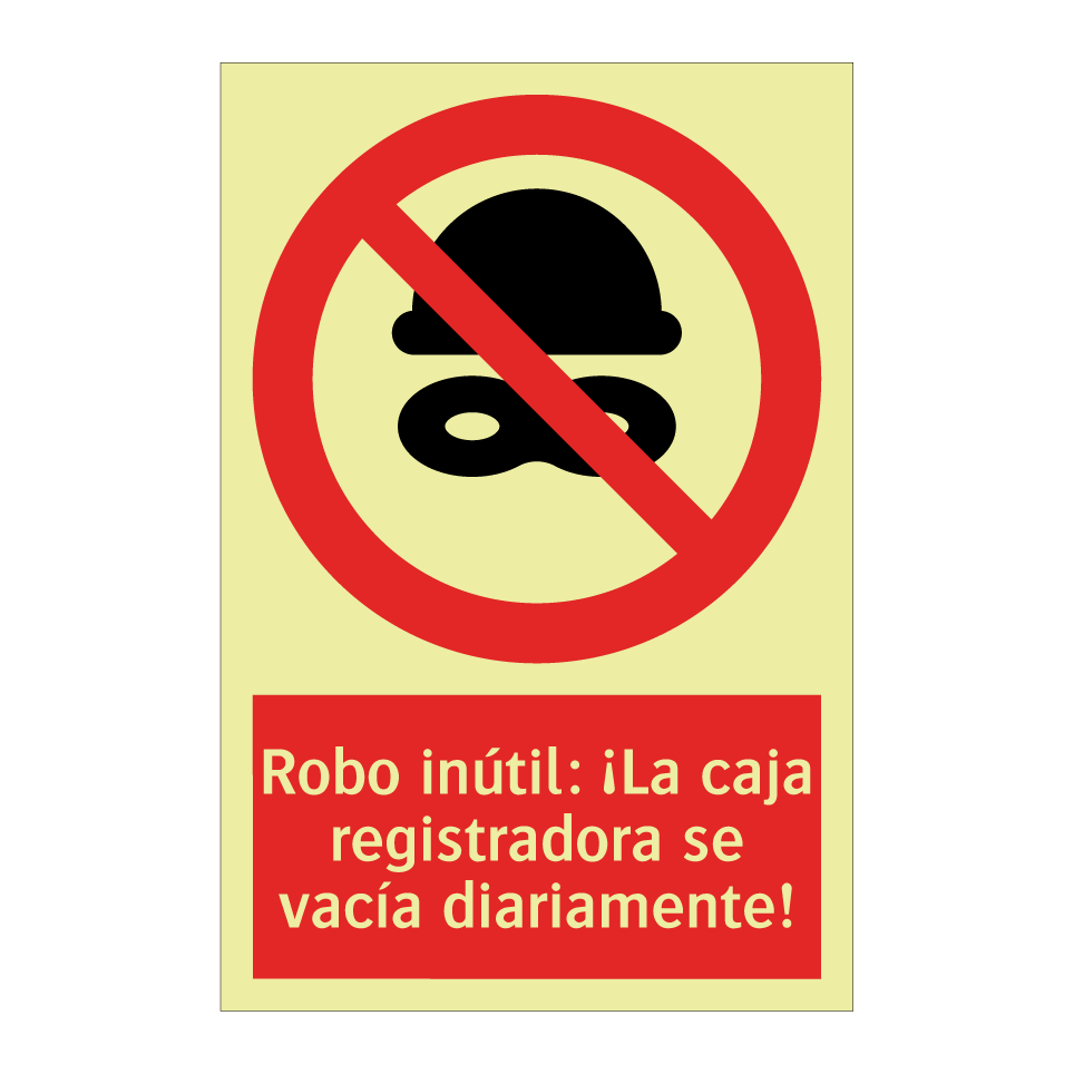 Robo inútil: ¡La caja registradora se vacía diariamente!