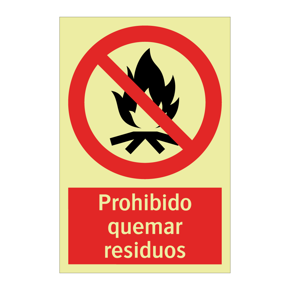 Prohibido quemar residuos