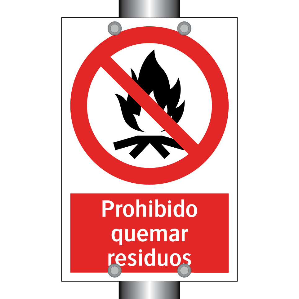 Prohibido quemar residuos