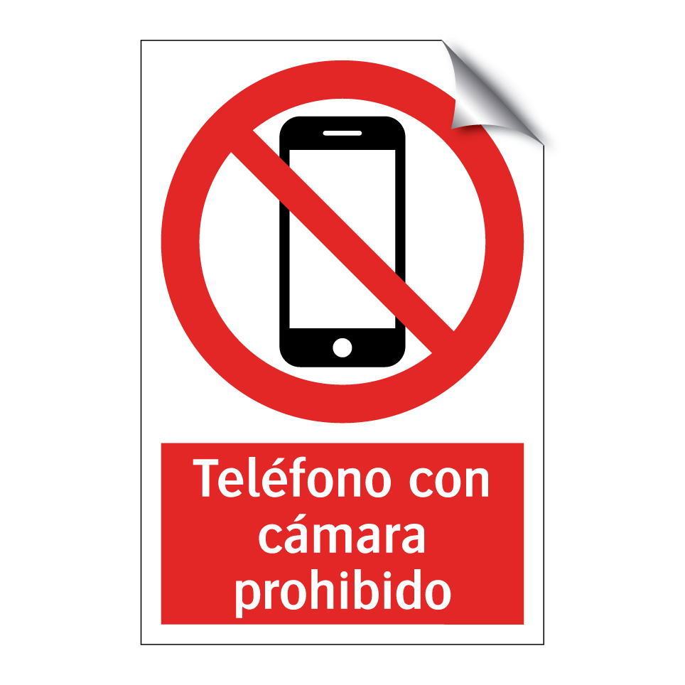 Teléfono con cámara prohibido