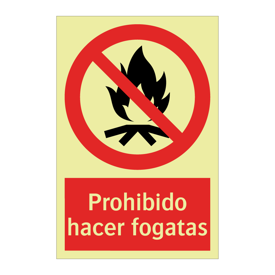 Prohibido hacer fogatas