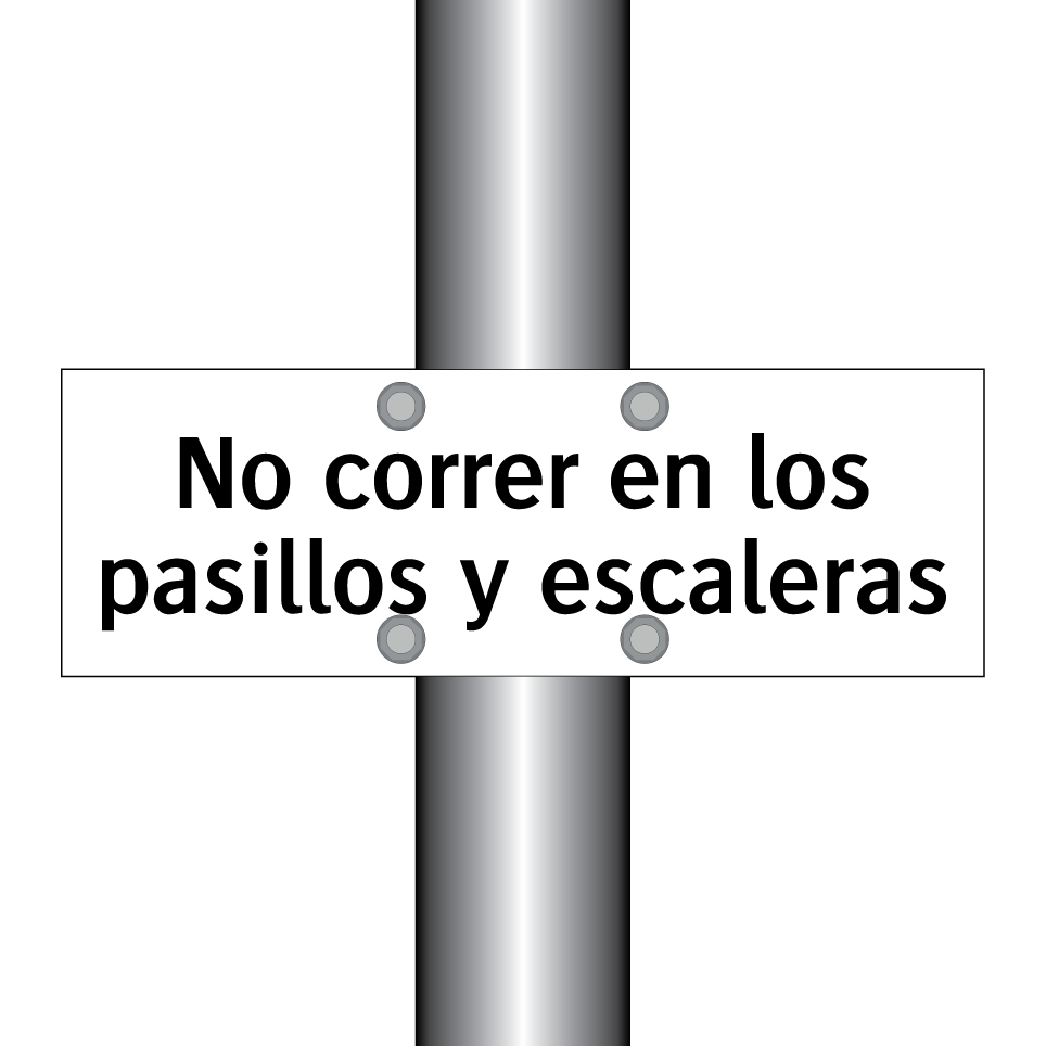 No correr en los pasillos y escaleras