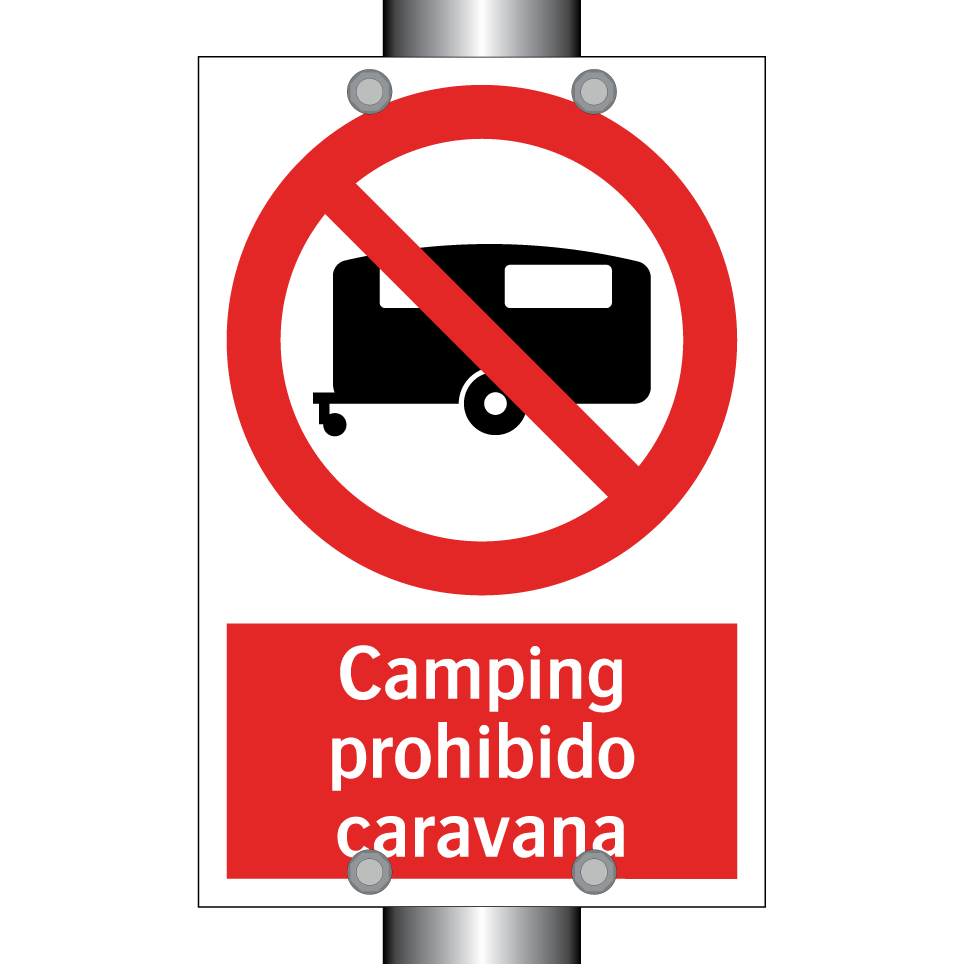 Camping prohibido caravana