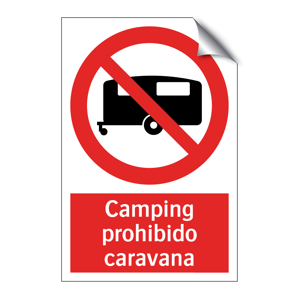 Camping prohibido caravana