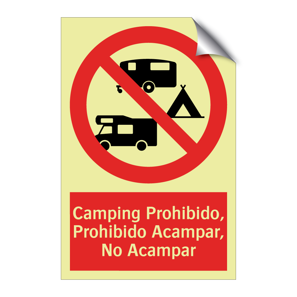 Camping Prohibido, Prohibido Acampar, No Acampar