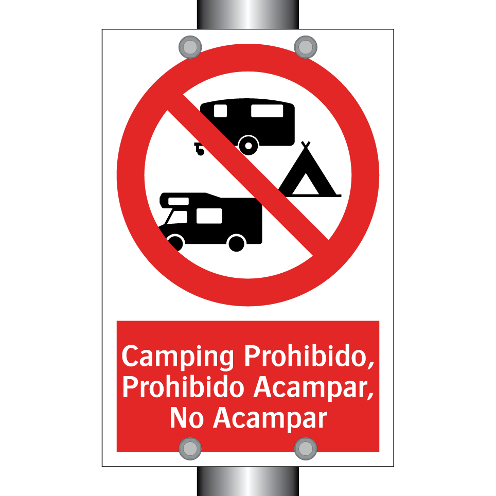 Camping Prohibido, Prohibido Acampar, No Acampar