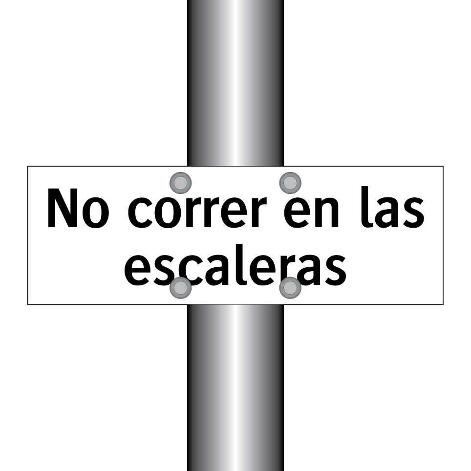 No correr en las escaleras