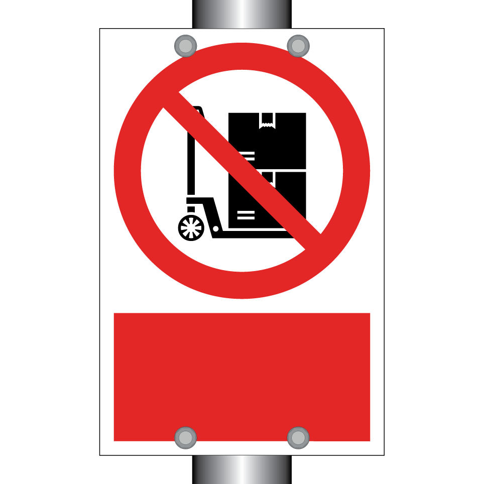 Transporte de carga con camiones/carretillas prohibido