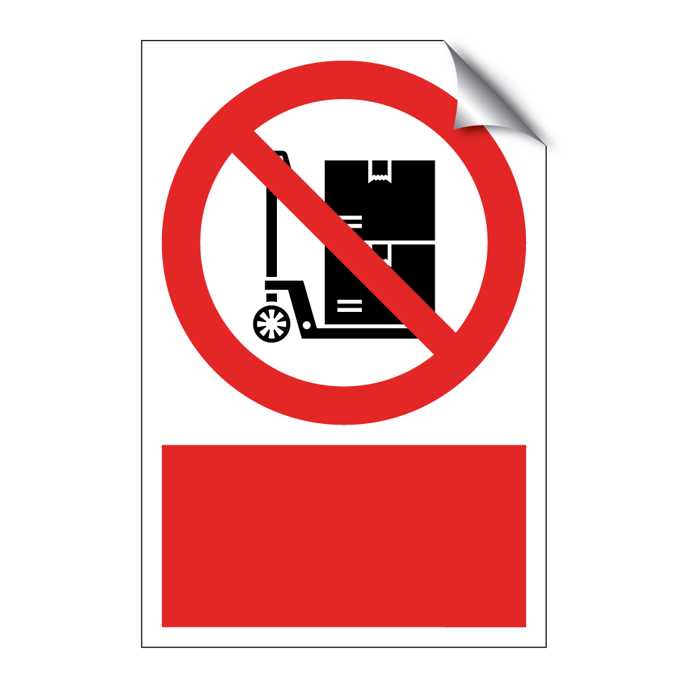 Transporte de carga con camiones/carretillas prohibido