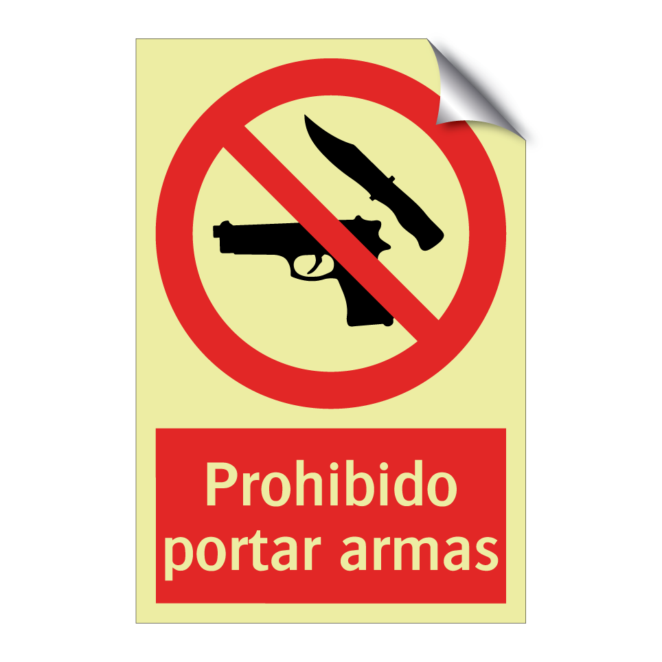 Prohibido portar armas