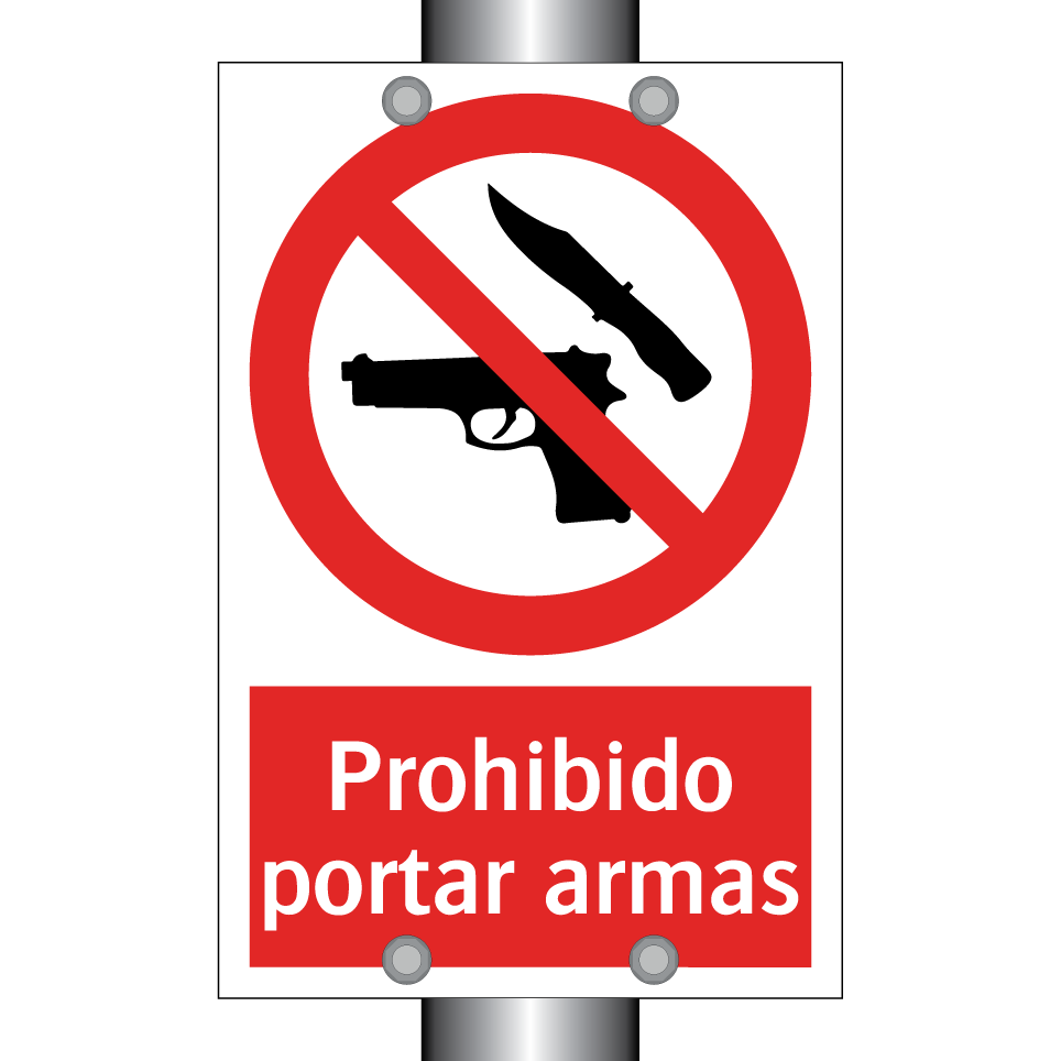 Prohibido portar armas