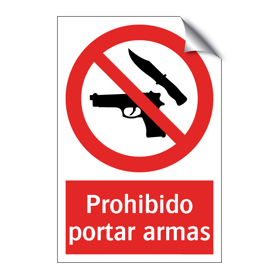 Prohibido portar armas