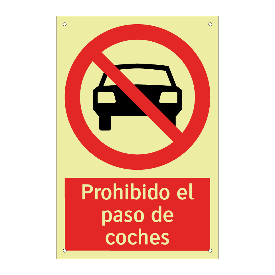 Prohibido el paso de coches