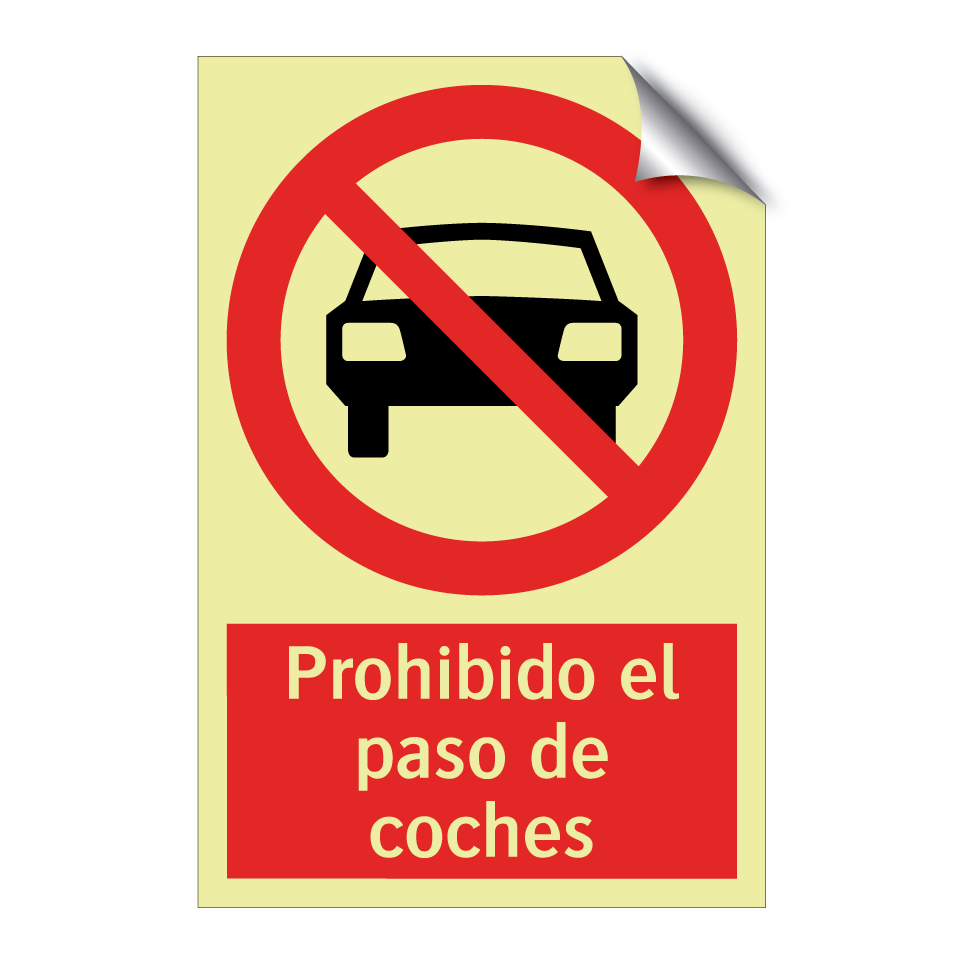 Prohibido el paso de coches