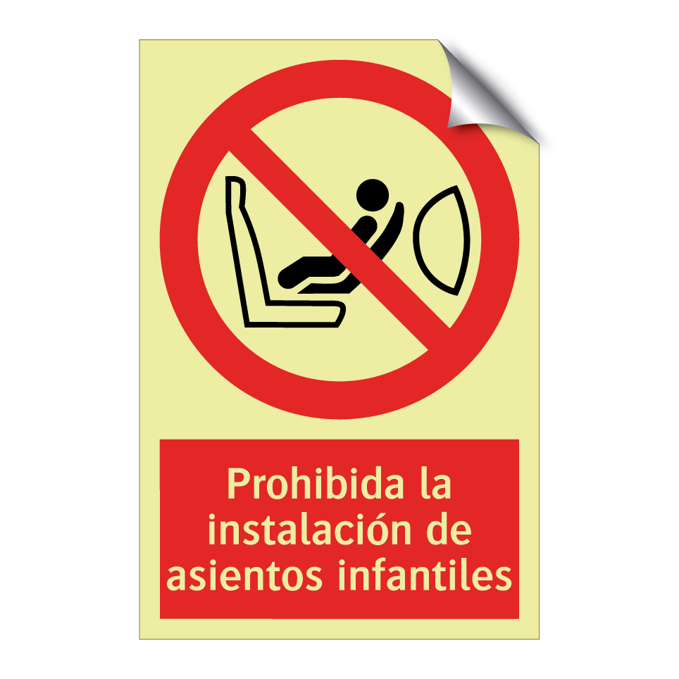 Prohibida la instalación de asientos infantiles