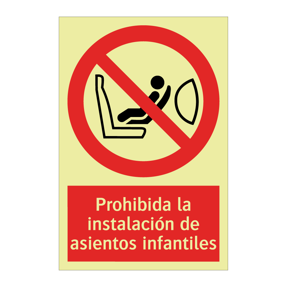 Prohibida la instalación de asientos infantiles