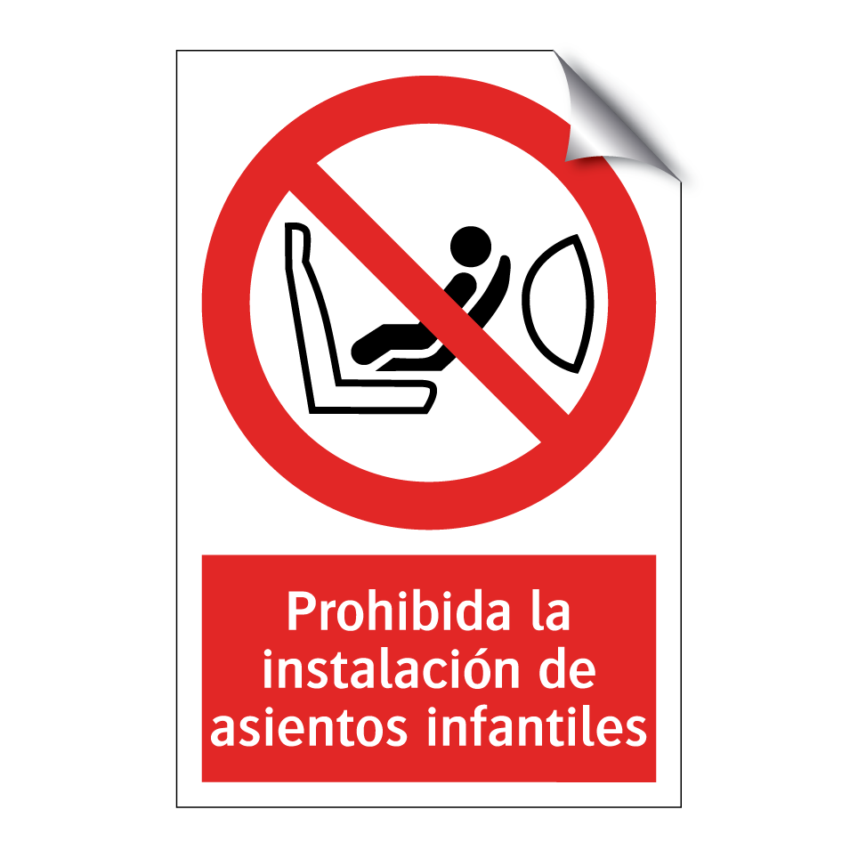 Prohibida la instalación de asientos infantiles