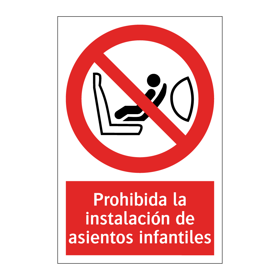 Prohibida la instalación de asientos infantiles