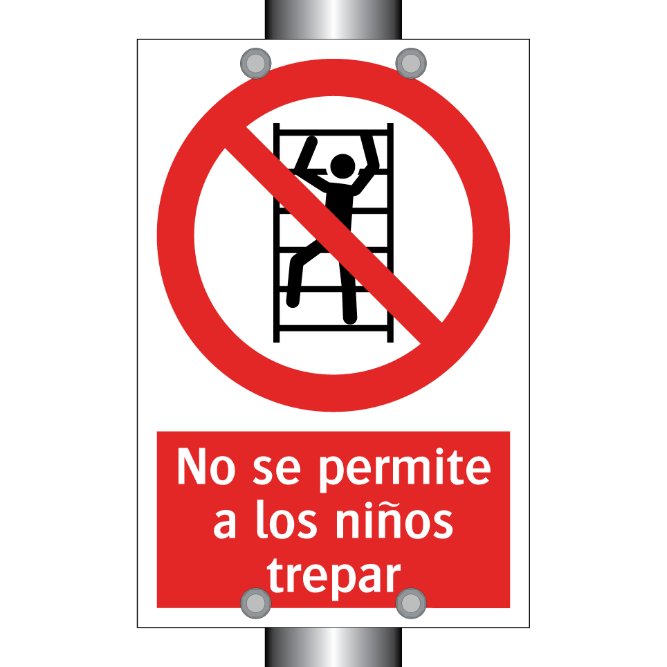 No se permite a los niños trepar