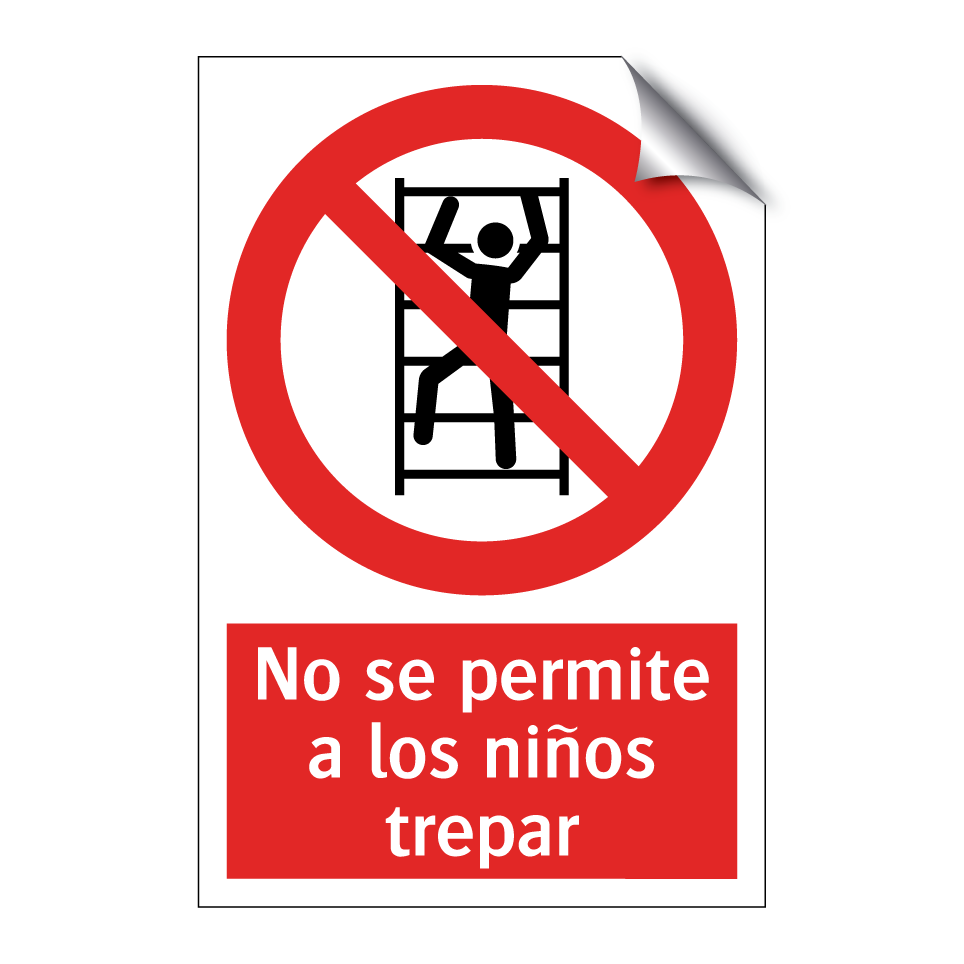 No se permite a los niños trepar