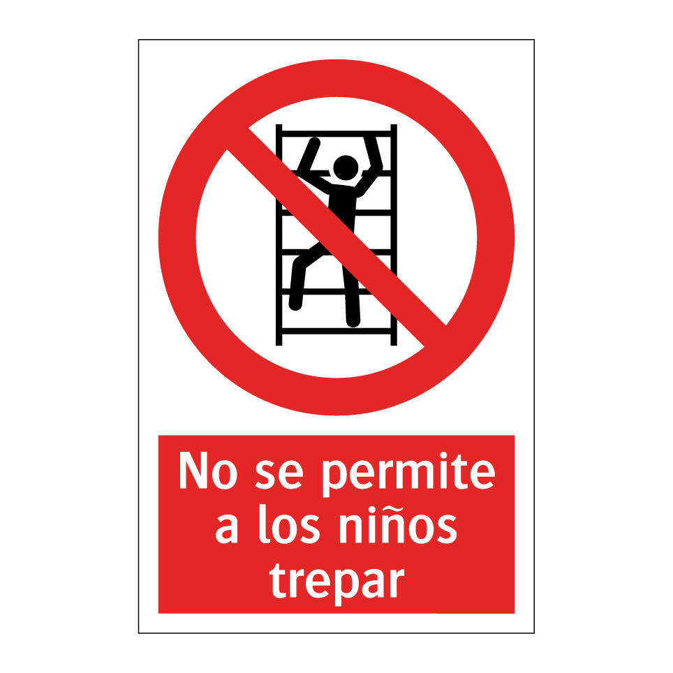 No se permite a los niños trepar