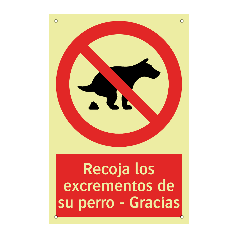 Recoja los excrementos de su perro - Gracias