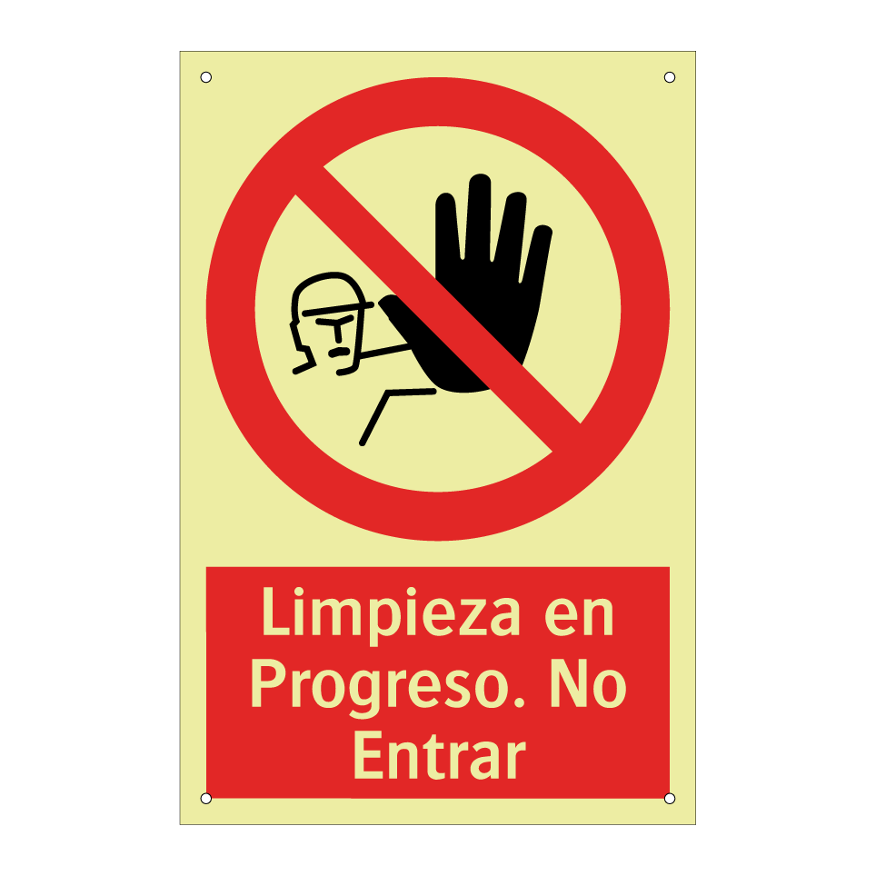 Limpieza en Progreso. No Entrar