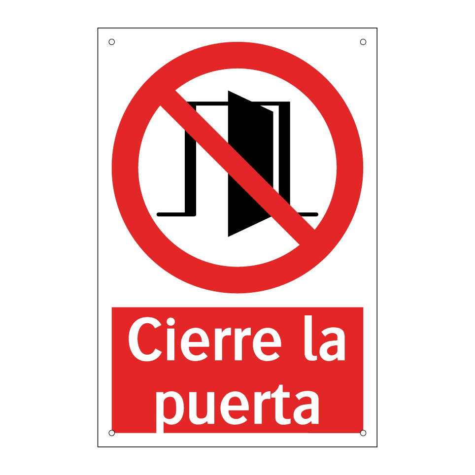 Cierre la puerta