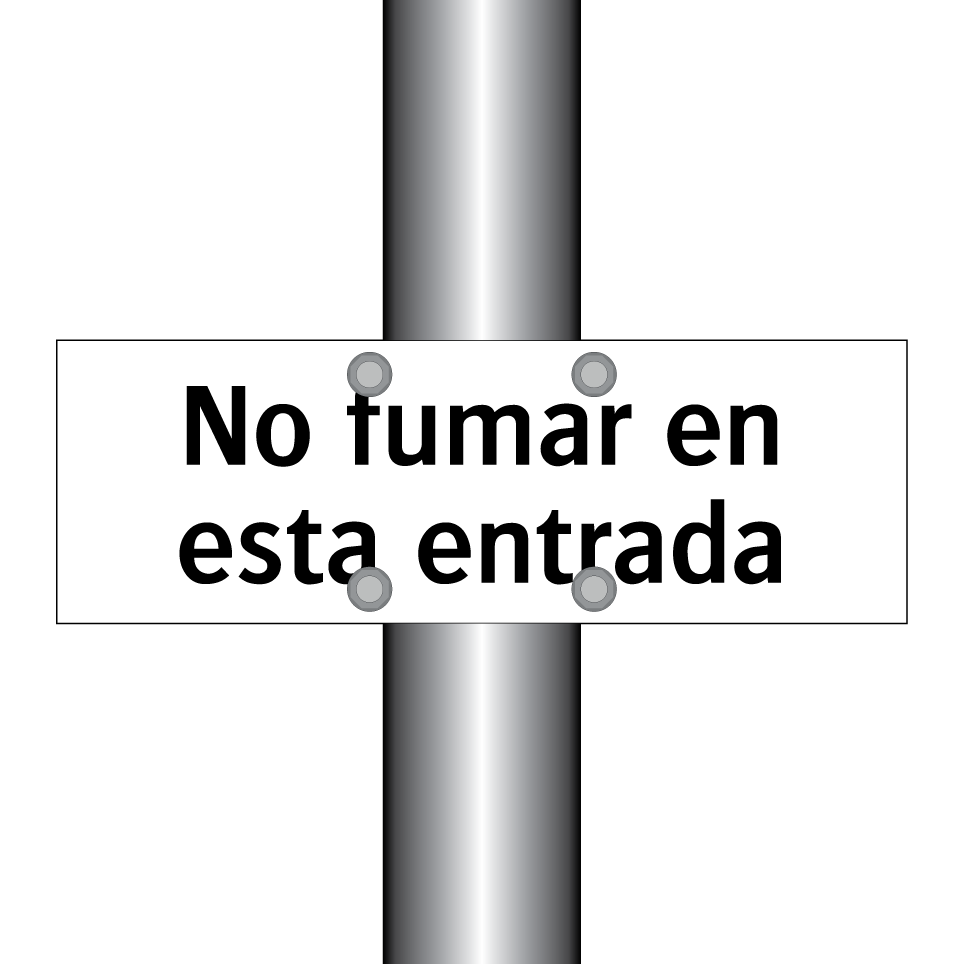 No fumar en esta entrada