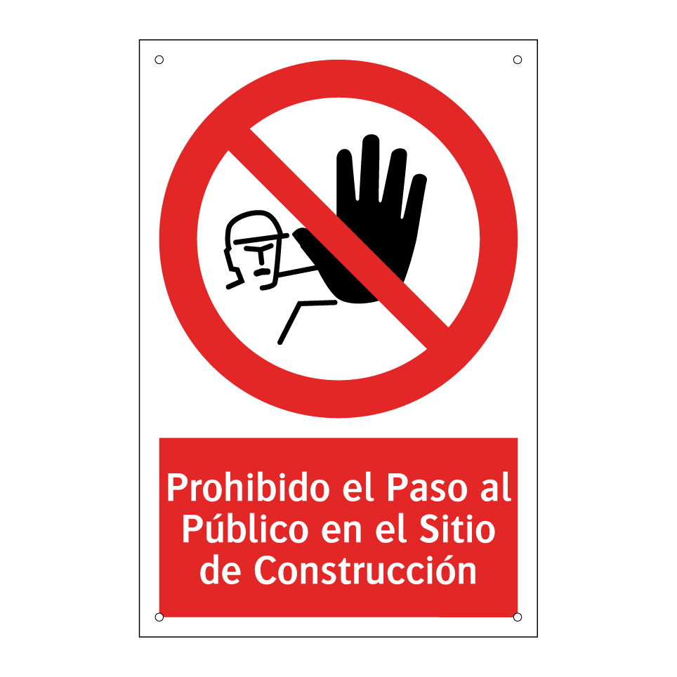 Prohibido el Paso al Público en el Sitio de Construcción
