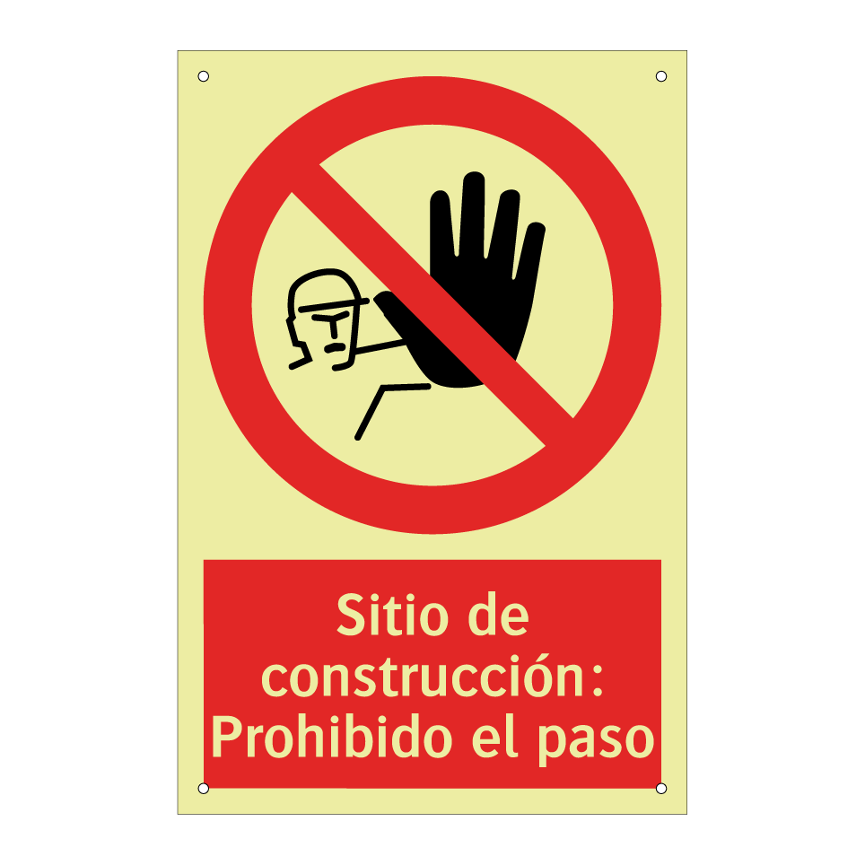 Sitio de construcción: Prohibido el paso
