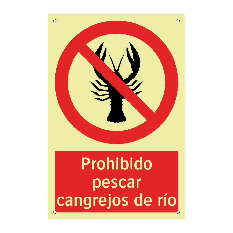 Prohibido pescar cangrejos de río