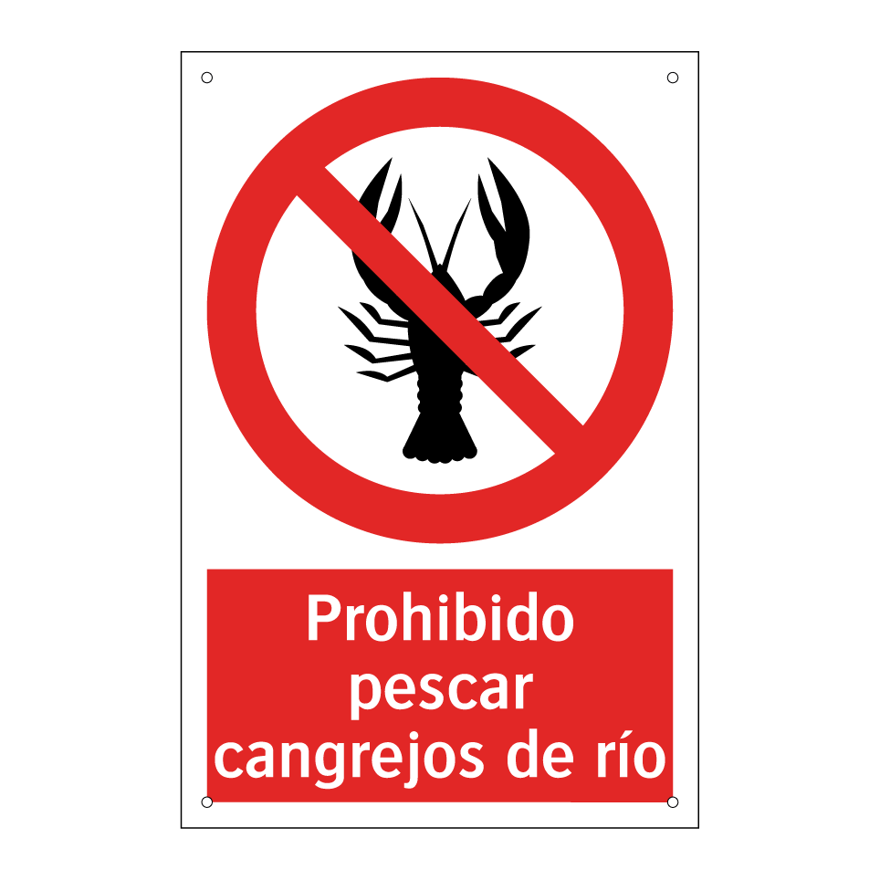 Prohibido pescar cangrejos de río